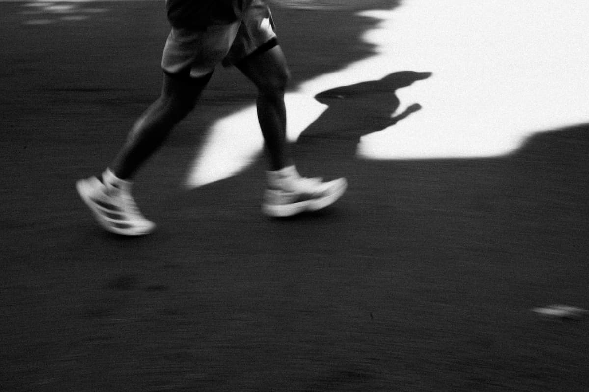 une personne en train de courir